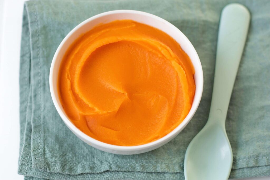purée patate douce carotte recette purée patate douce carotte bébé